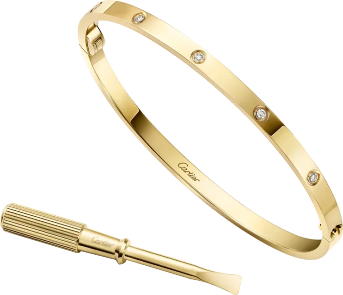 Bracelet Love, petit modèle, 10 diamants