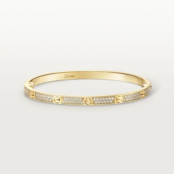 Bracelet Love, petit modèle, pavé