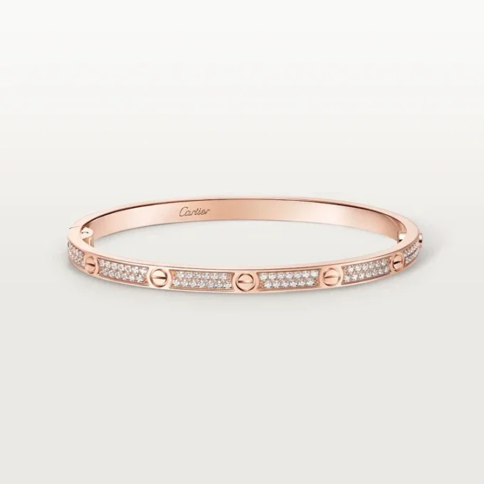 Bracelet Love, petit modèle, pavé