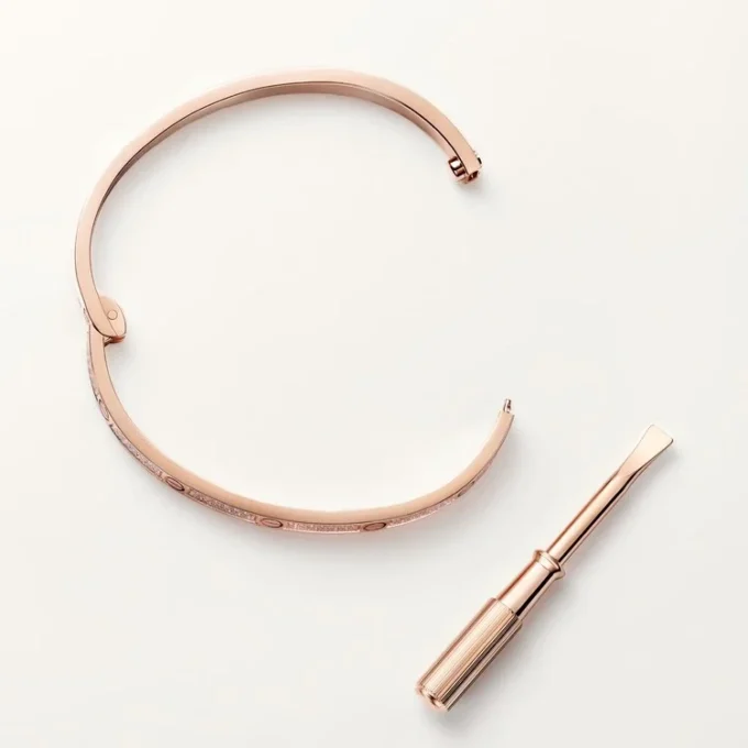 Bracelet Love, petit modèle, pavé