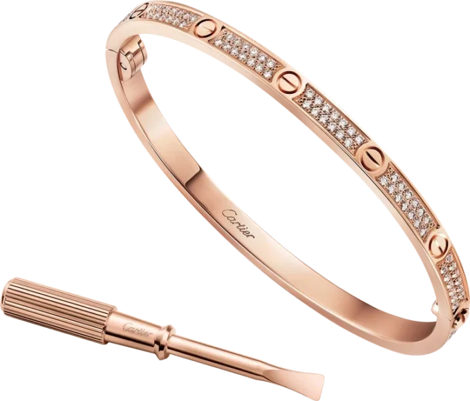 Bracelet Love, petit modèle, pavé