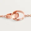 Bracelet Love, sur chaîne