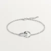Bracelet Love, sur chaîne, demi-sertissage