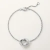 Bracelet Love, sur chaîne, demi-sertissage