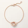 Bracelet Love, sur chaîne, demi-sertissage