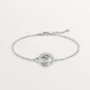 Bracelet Love, sur chaîne, pavé
