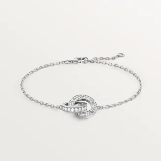 Bracelet Love, sur chaîne, pavé