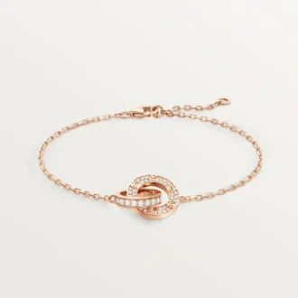 Bracelet Love, sur chaîne, pavé