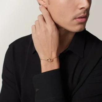 Bracelet Love, sur chaîne, pavé