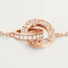 Bracelet Love, sur chaîne, pavé