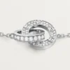 Bracelet Love, sur chaîne, pavé