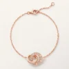 Bracelet Love, sur chaîne, pavé