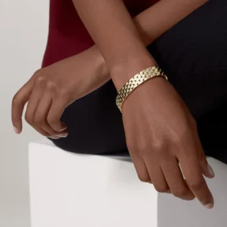 Bracelet Maillon Panthère, cinq rangs