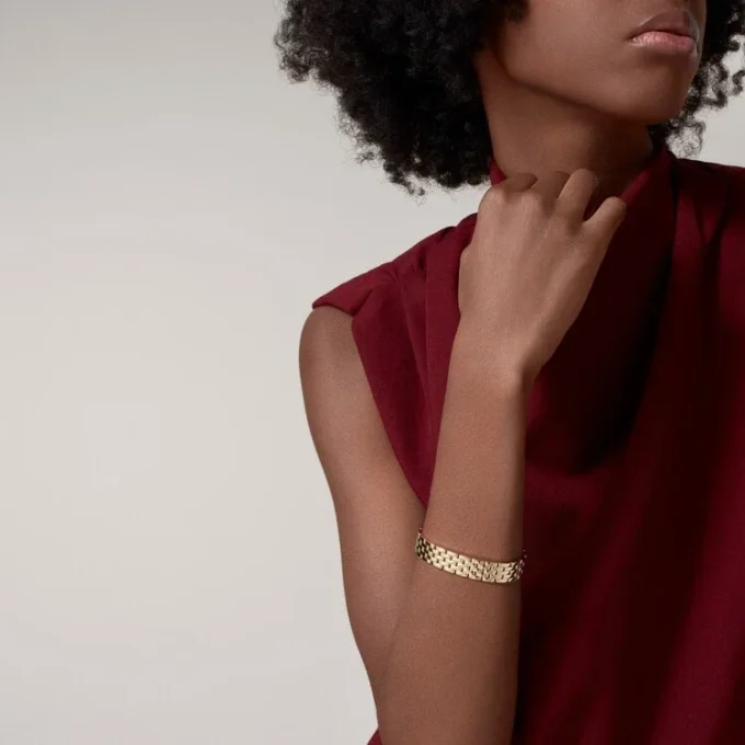 Bracelet Maillon Panthère, cinq rangs