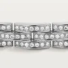 Bracelet Maillon Panthère, triple rangée, pavé