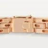 Bracelet Maillon Panthère, triple rangée, pavé