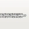 Bracelet Maillon Panthère, triple rangée, pavé