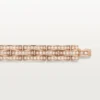 Bracelet Maillon Panthère, triple rangée, pavé