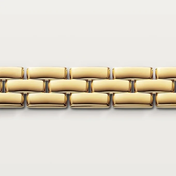 Bracelet Maillon Panthère, trois rangs