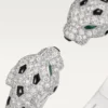 Bracelet Panthère de Cartier, articulé, pavé