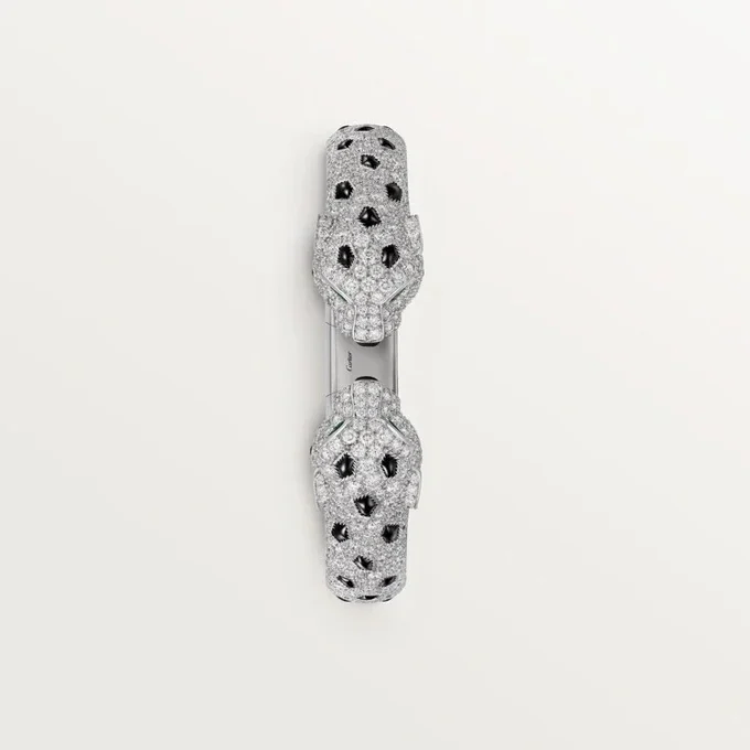 Bracelet Panthère de Cartier, articulé, pavé