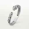Bracelet Panthère de Cartier, modèle moyen, demi-sertissage