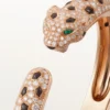 Bracelet Panthère de Cartier, modèle moyen, demi-sertissage