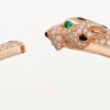 Bracelet Panthère de Cartier, modèle moyen, demi-sertissage