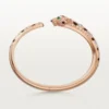 Bracelet Panthère de Cartier, modèle moyen, demi-sertissage