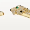 Bracelet Panthère de Cartier, modèle moyen, demi-sertissage