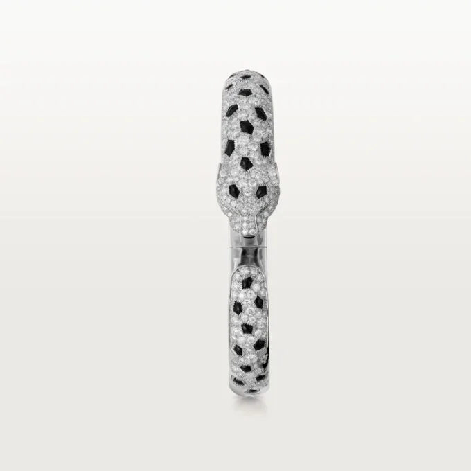 Bracelet Panthère de Cartier, modèle moyen, demi-sertissage