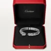 Bracelet Panthère de Cartier, modèle moyen, demi-sertissage