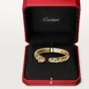 Bracelet Panthère de Cartier, modèle moyen, demi-sertissage