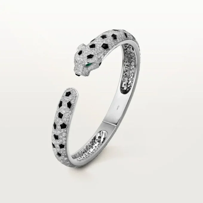 Bracelet Panthère de Cartier, modèle moyen, pavé