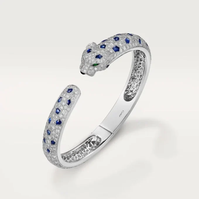 Bracelet Panthère de Cartier, modèle moyen, pavé