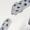 Bracelet Panthère de Cartier, modèle moyen, pavé