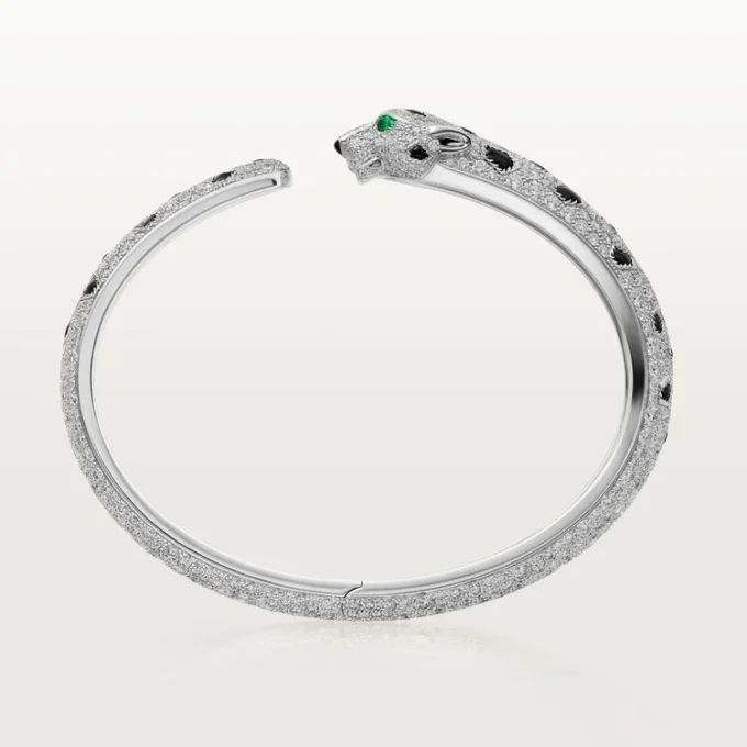 Bracelet Panthère de Cartier, modèle moyen, pavé