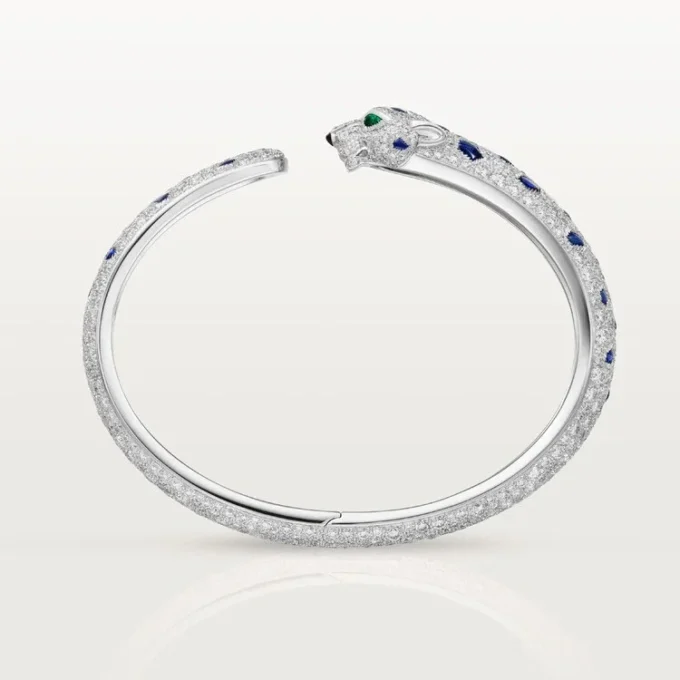 Bracelet Panthère de Cartier, modèle moyen, pavé