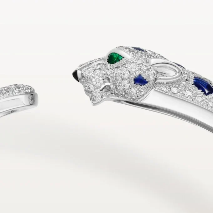 Bracelet Panthère de Cartier, modèle moyen, pavé