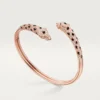 Bracelet Panthère de Cartier, petit modèle, demi-sertissage