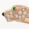 Bracelet Panthère de Cartier, petit modèle, demi-sertissage