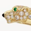 Bracelet Panthère de Cartier, petit modèle, demi-sertissage