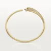 Bracelet Panthère de Cartier, petit modèle, demi-sertissage