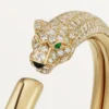 Bracelet Panthère de Cartier, petit modèle, demi-sertissage