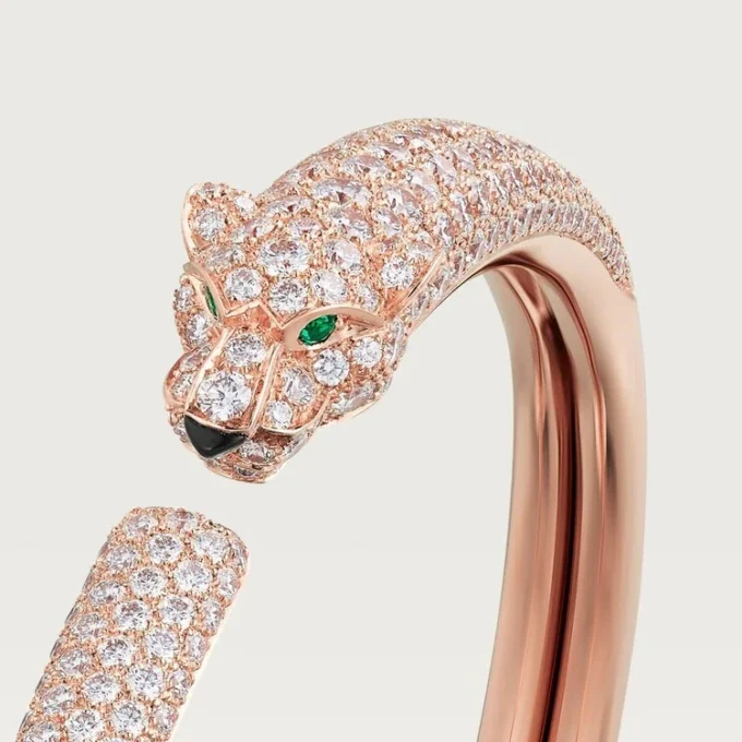 Bracelet Panthère de Cartier, petit modèle, pavé