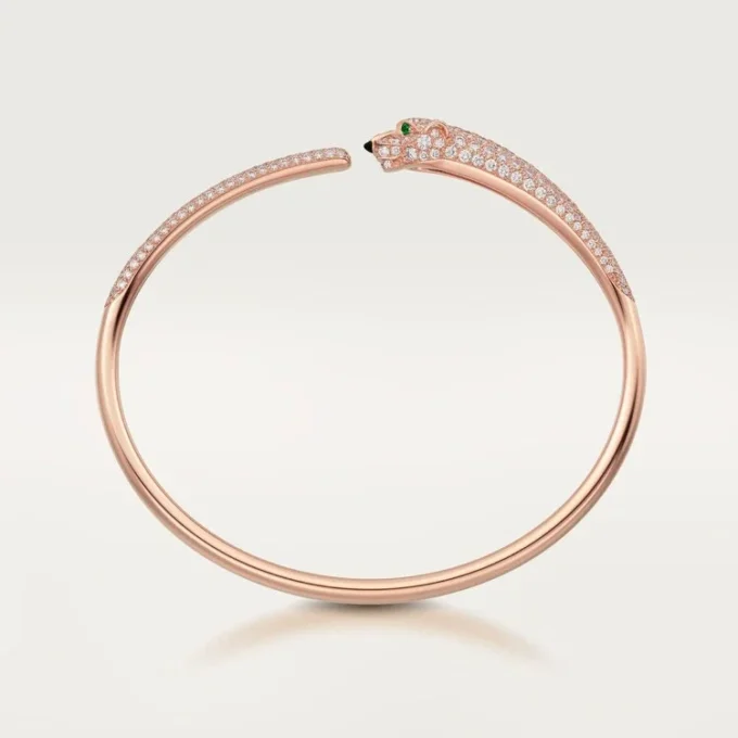 Bracelet Panthère de Cartier, petit modèle, pavé