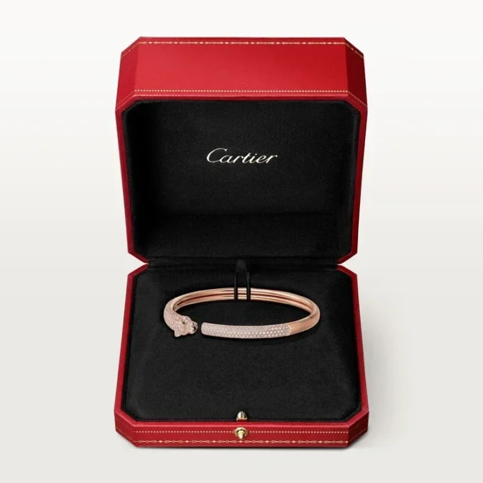 Bracelet Panthère de Cartier, petit modèle, pavé