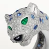 Bracelet Panthère de Cartier, saphir, pavé