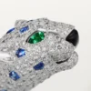 Bracelet Panthère de Cartier, saphir, pavé