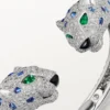 Bracelet Panthère de Cartier, saphir, pavé